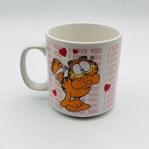 Vintage 1978 Garfield Mug "I Love You From The Bottom of My Mug" Enesco